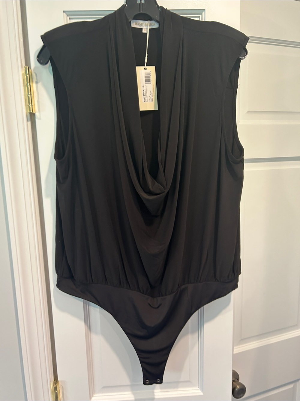 Ramy Brook cowl neck bodysuit blouse